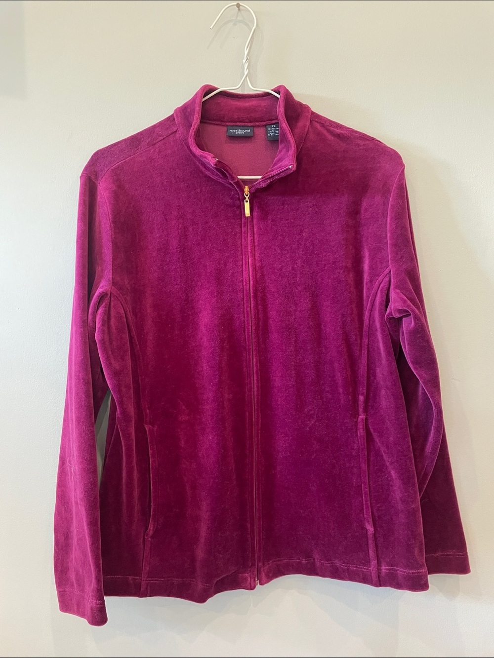 Women's  Purple Jacket by westbound petites - velour
